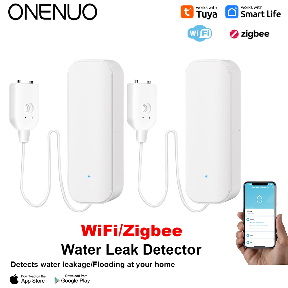 Smart Home Wiz - واي فاي/زيجبي استشعار المياه تويا تسرب
