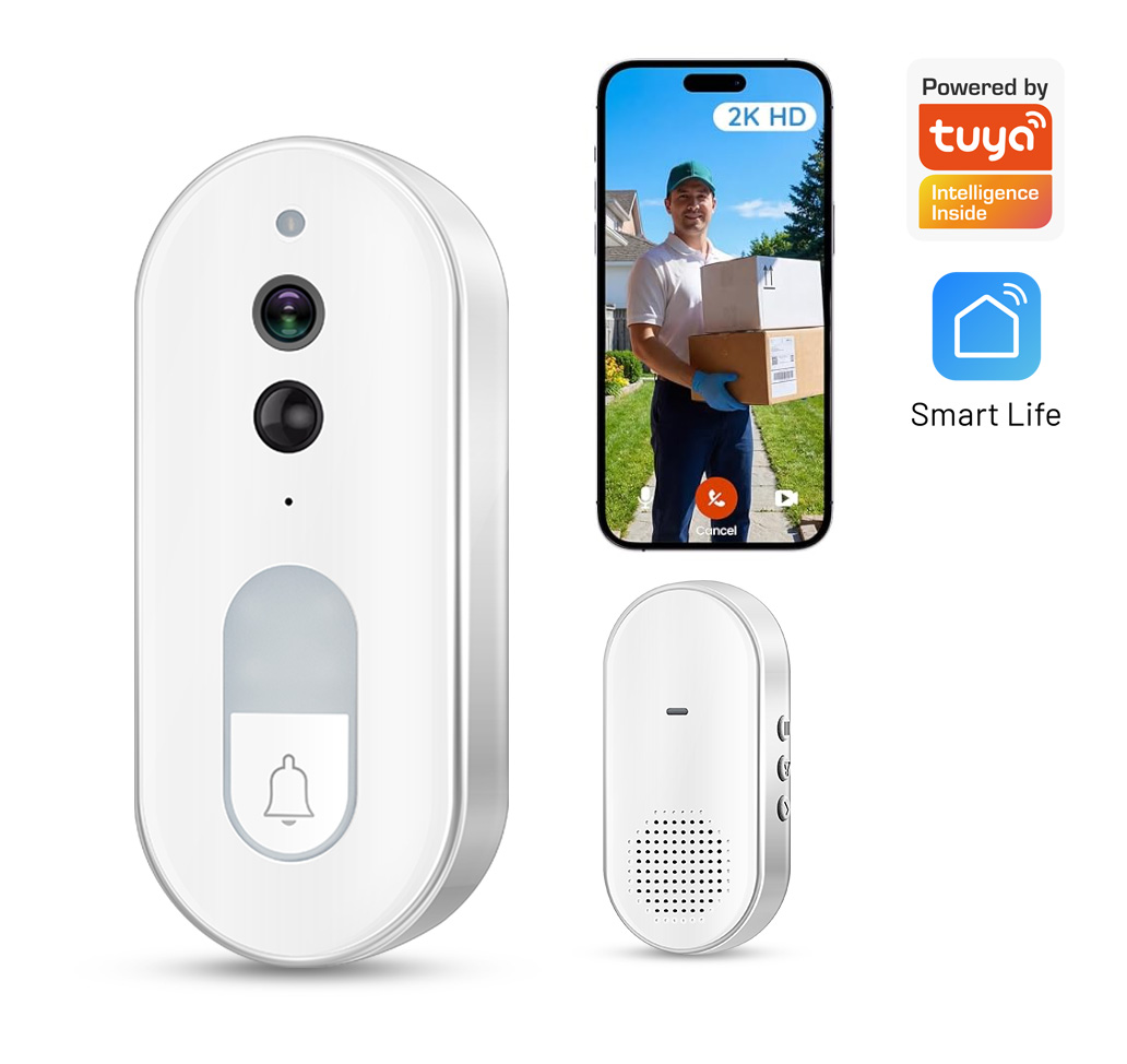 Smart Home Cctv Camera - جرس باب ذكي لاسلكي من تويا