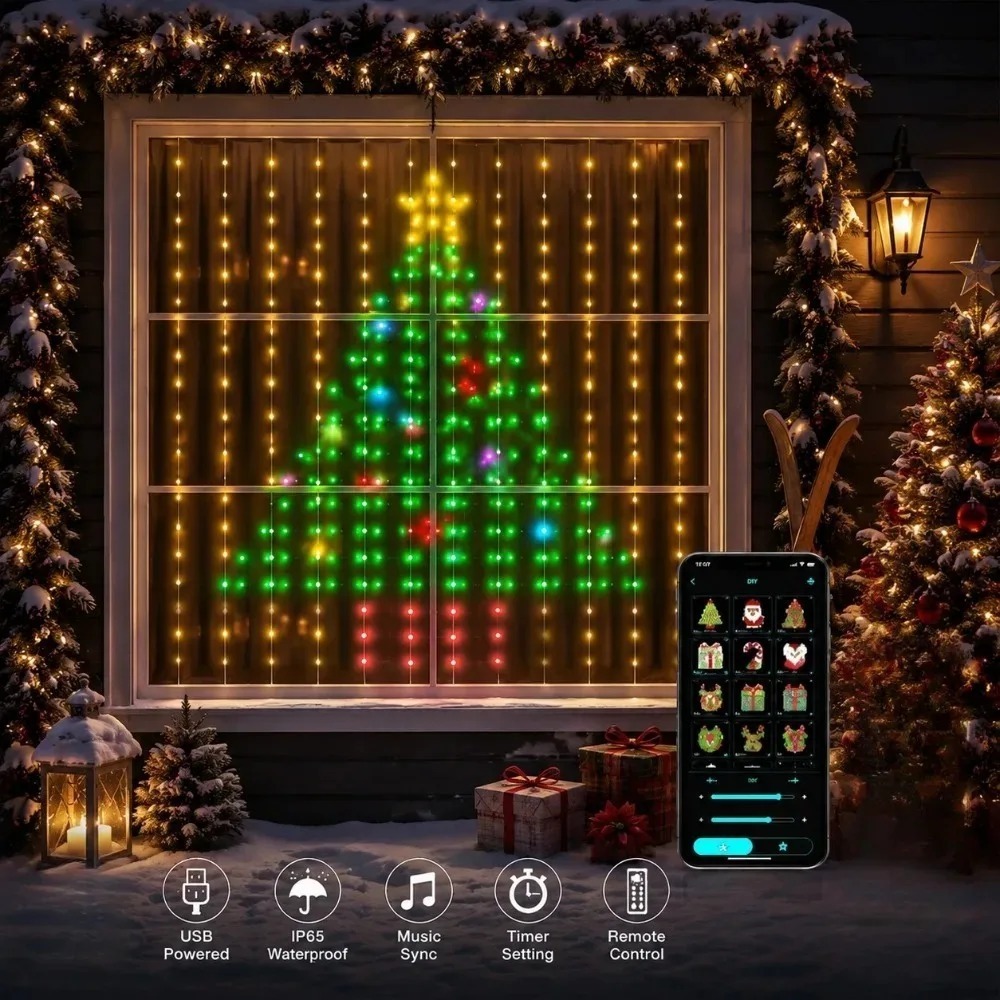 Smart Home Lighting - ستائر إضاءة LED بكسل مع تحكم