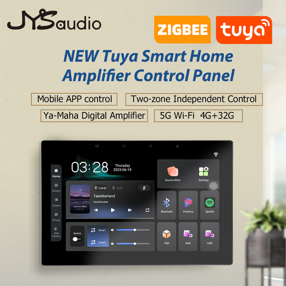 Smart Home Touchscreen Control Panel - جديد Tuya المنزل الذكي مكبر للصوت