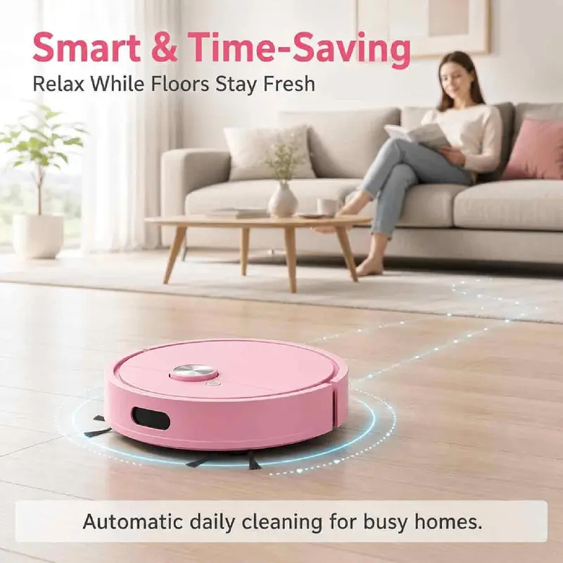 Smart Home Robot - روبوت تنظيف 3 في 1، مكنسة