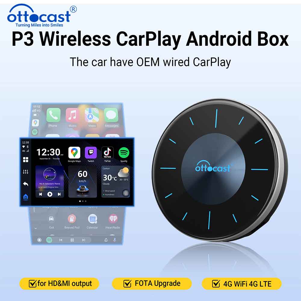 Smart Home Tv - OTTOCAST P3 OttoAibox CarPlay AI صندوق