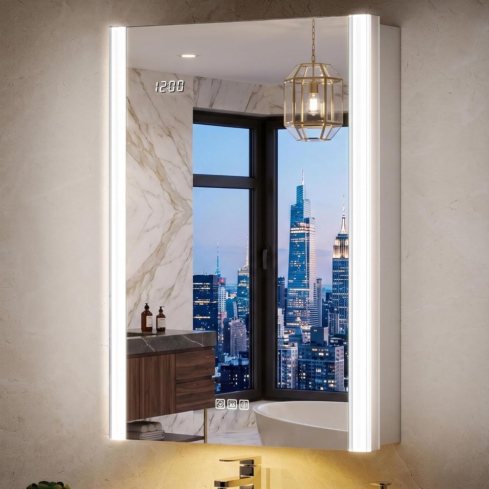 مرآة خزانة أدوية مضاءة 20x32 م - مراجعة Smart Home Room وسعره