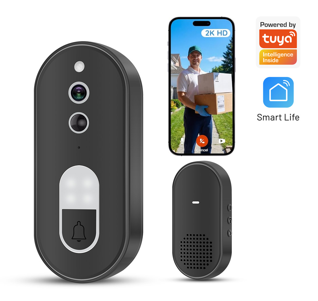 جرس باب ذكي لاسلكي واي فاي بدق - مراجعة Smart Home Cctv Camera وسعره