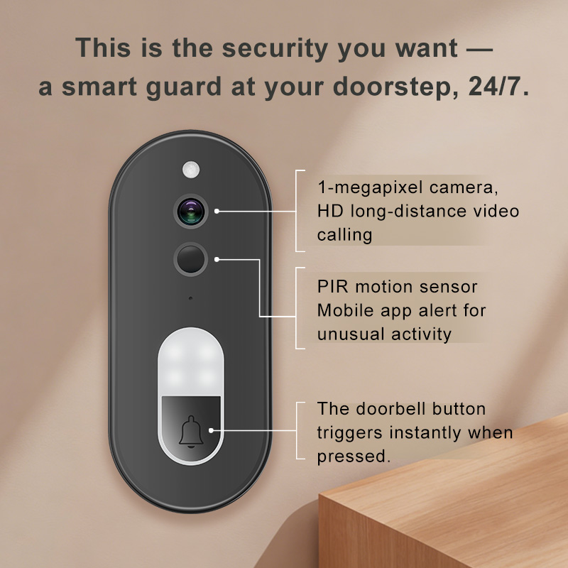 جرس باب ذكي لاسلكي واي فاي بدق - مراجعة Smart Home Cctv Camera وسعره