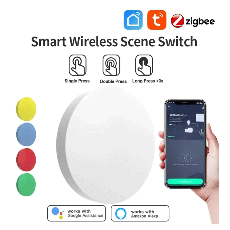 زر ذكي لاسلكي من تويا زيجبي لل - مراجعة Smart Home Zigbee وسعره