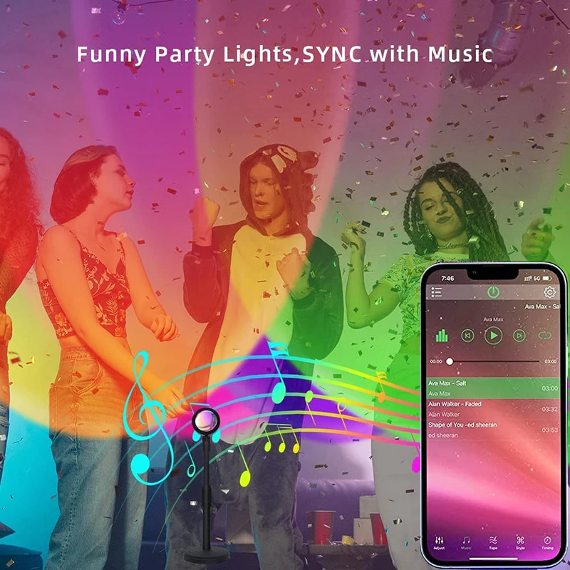 مصباح غروب الشمس الذكي LED ، م - مراجعة Smart Home Room وسعره