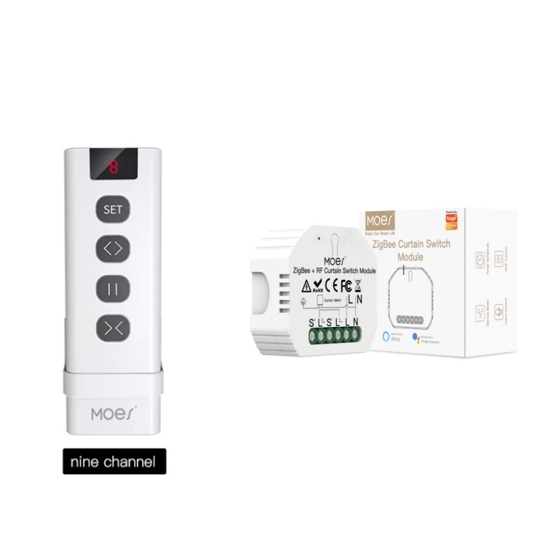 وحدة تحكم ذكية MOES ZigBee RF4 - مراجعة Curtain Motor وسعره