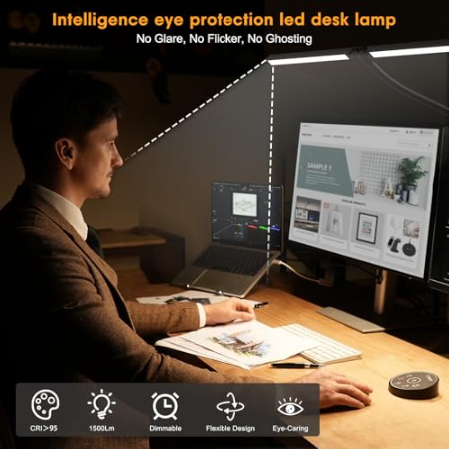 مصباح مكتب LED للمكتب والمنزل  - مراجعة Smart Home Lighting وسعره