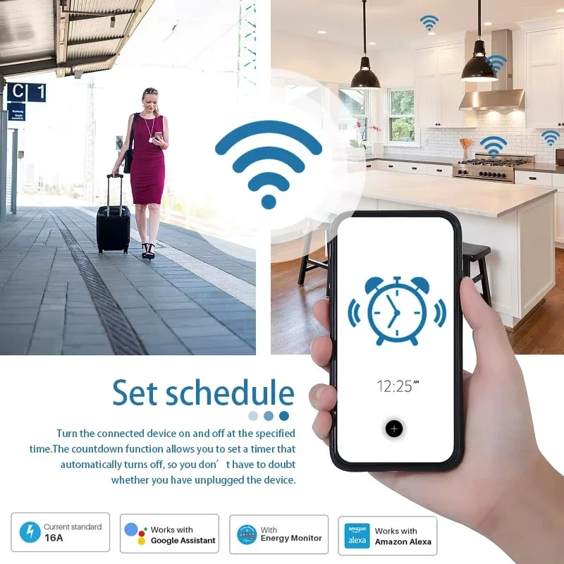 مقبس ذكي أوروبي يعمل بتقنية وا - مراجعة Smart Home Voice Control وسعره