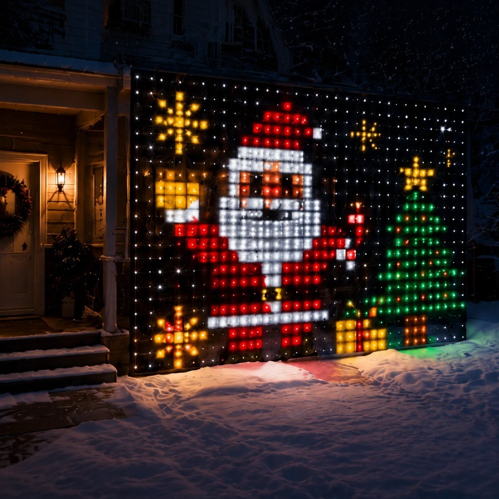 ستائر إضاءة LED بكسل مع تحكم ع - مراجعة Smart Home Lighting وسعره