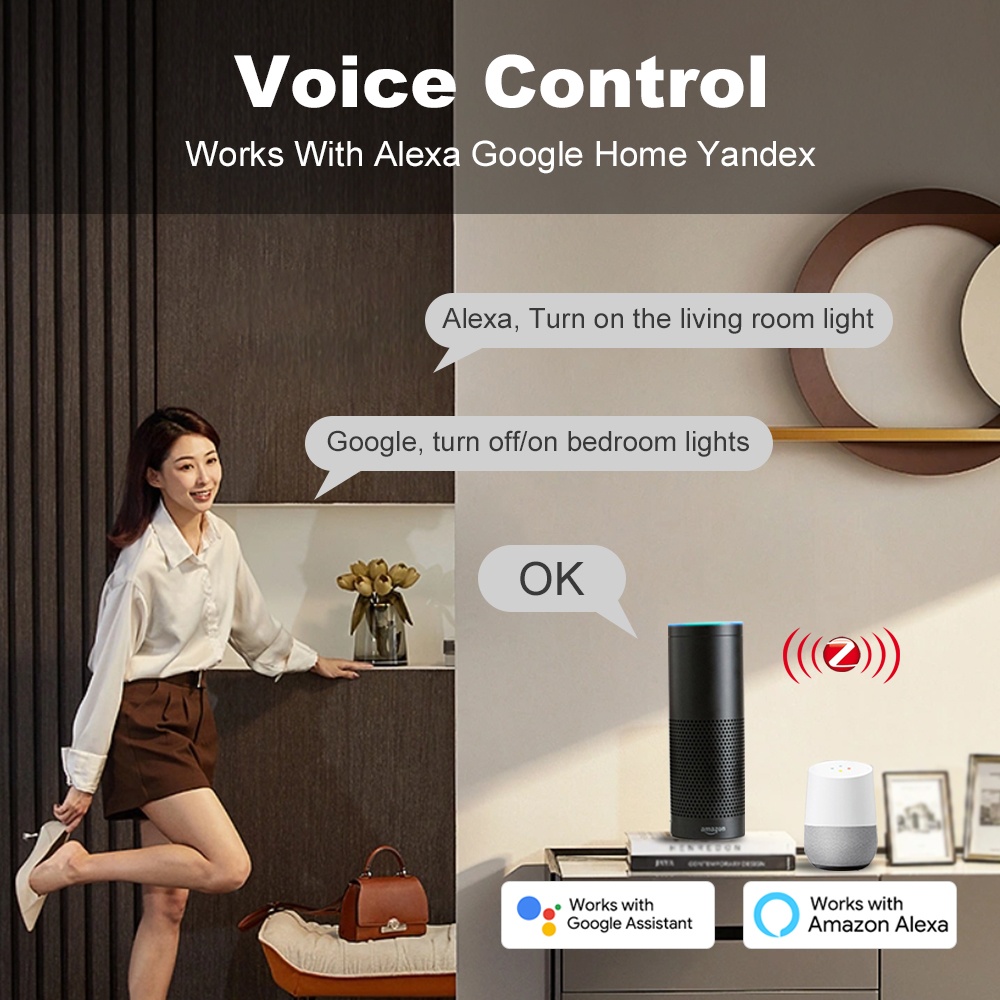 مفتاح ضغط ذكي ZigBee بـ 1 أو 2 - مراجعة Smart Home Zigbee وسعره