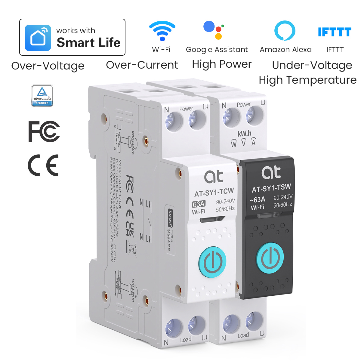 Tuya WiFi قطاع دارة ذكي 1P + N - مراجعة Smart Home Voice Control وسعره