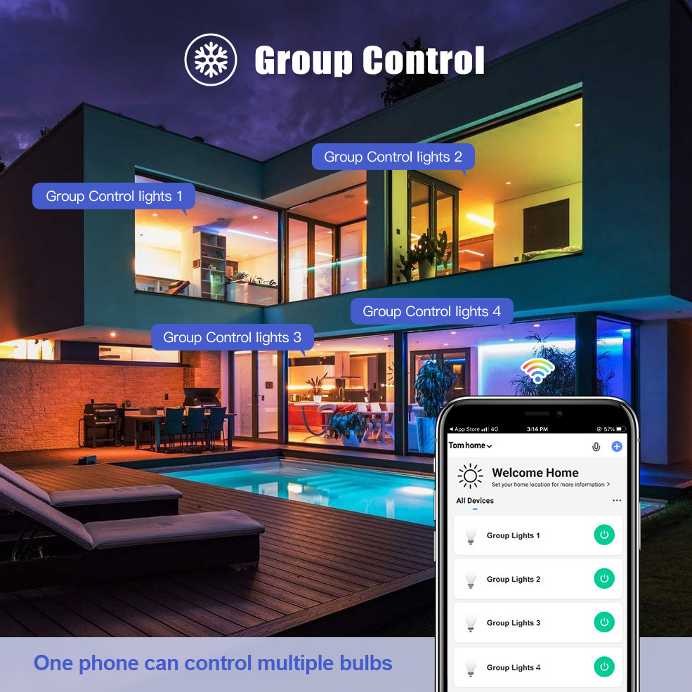مصباح إضاءة عاكس ذكي مع تحكم ص - مراجعة Smart Home Voice Control وسعره