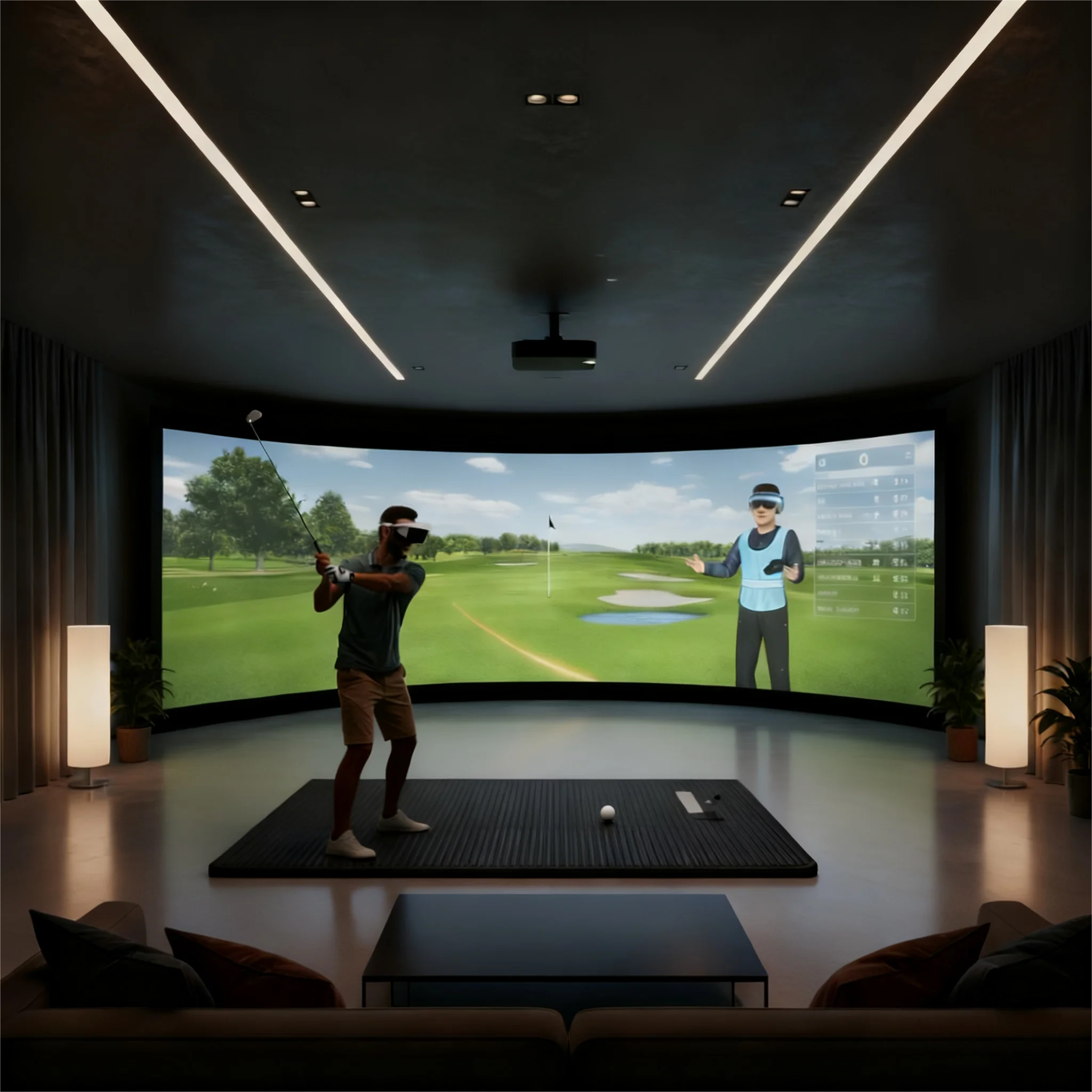 جهاز محاكاة الجولف الذكي بتقني - مراجعة Smart Home Simulation وسعره